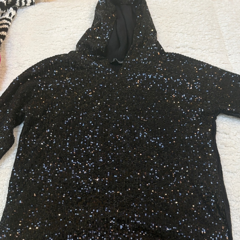 INC International Concepts Black Sequin Jacket